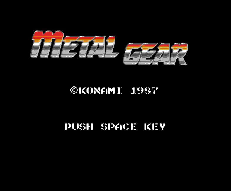 Schermata di Metal Gear