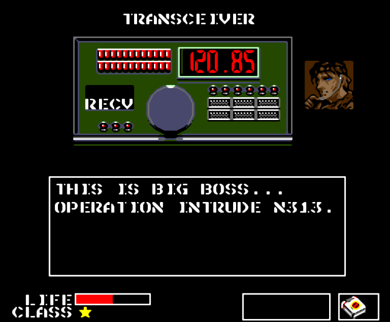 Schermata di Metal Gear