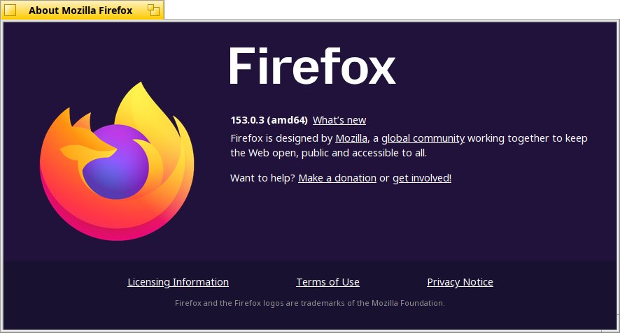 Schermata di firefox