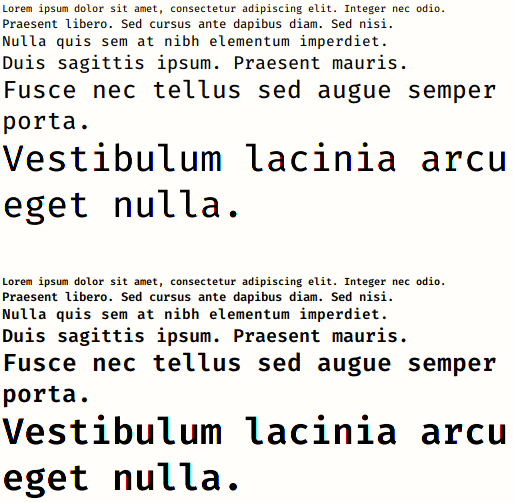 Schermata di firacode