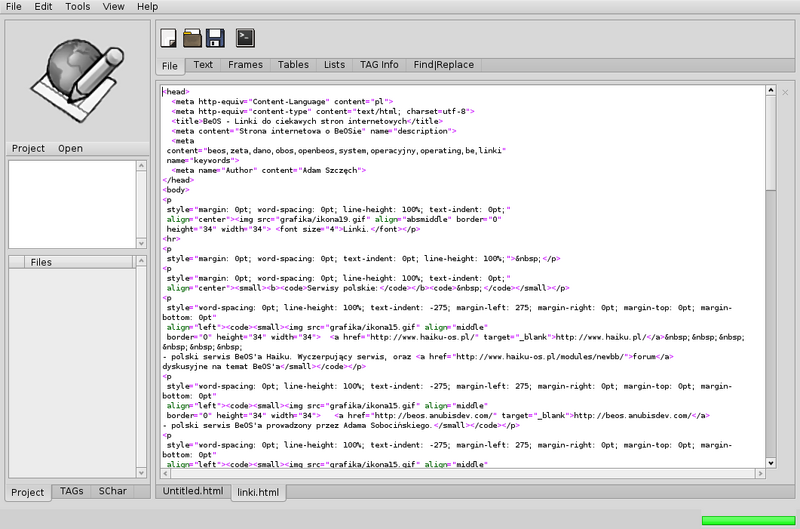 Schermata di webconceptcreator