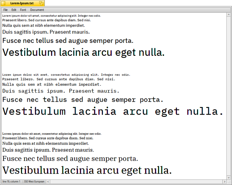 Schermata di ibm_plex