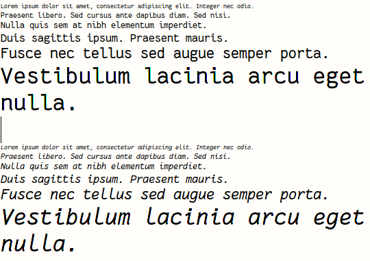 Schermata di fantasque_sans