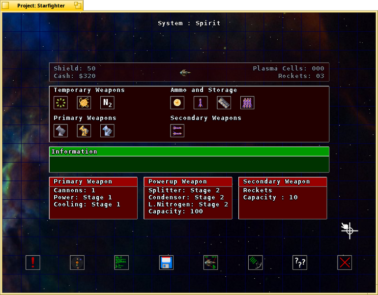 Schermata di starfighter