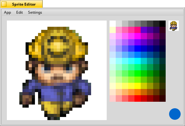 Schermata di spriteed