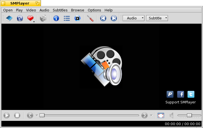 Schermata di smplayer