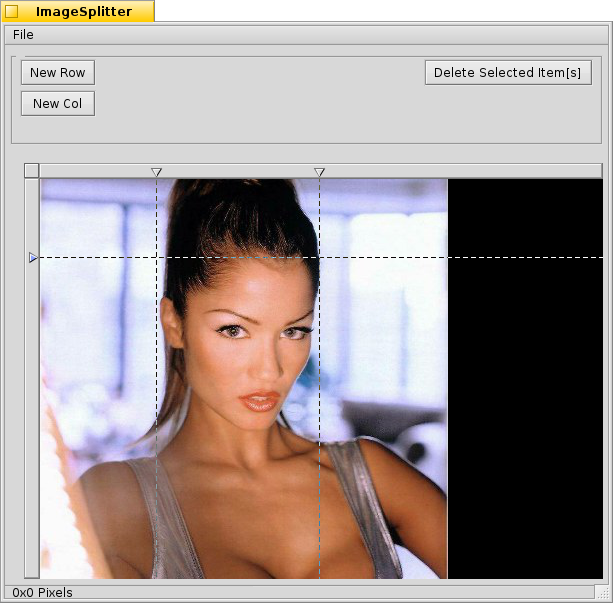 Schermata di imagesplitter