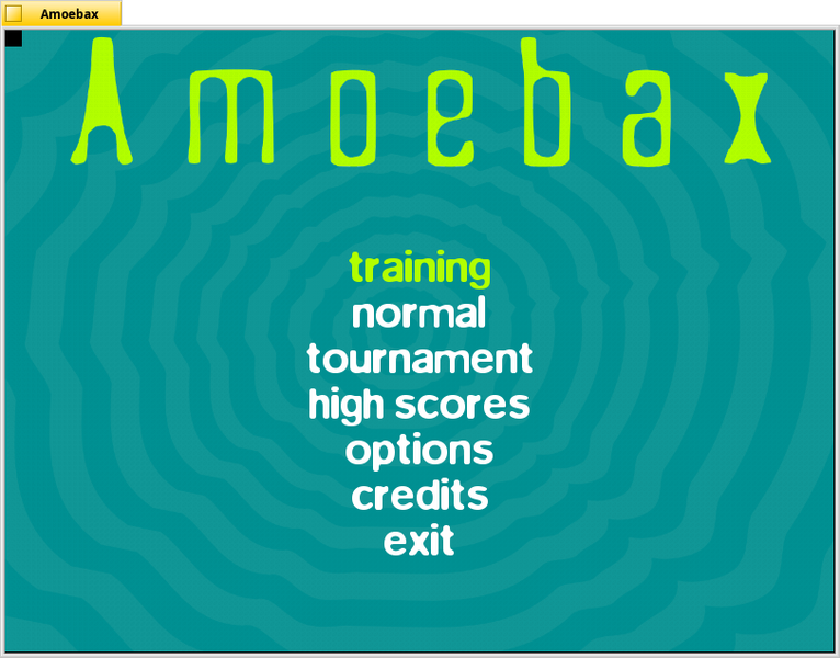 Schermata di amoebax