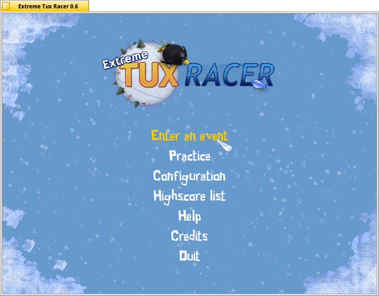 Schermata di extreme_tuxracer