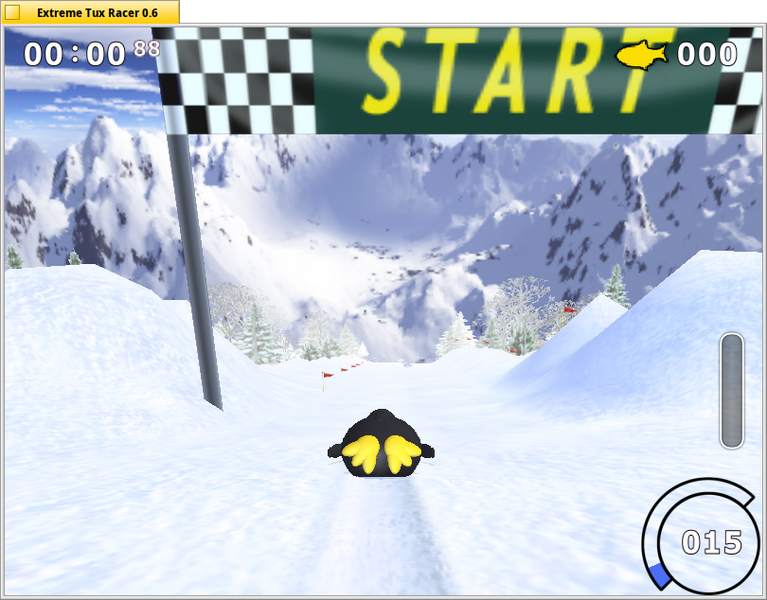 Schermata di extreme_tuxracer