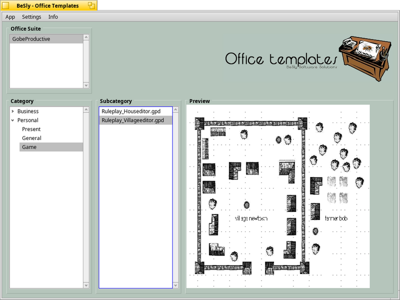 Schermata di officetemplates
